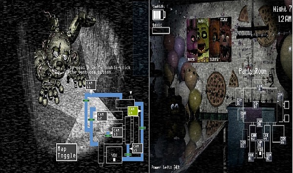 FNAF 3 Gameplay - Camera System