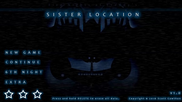 Sister Location Menu